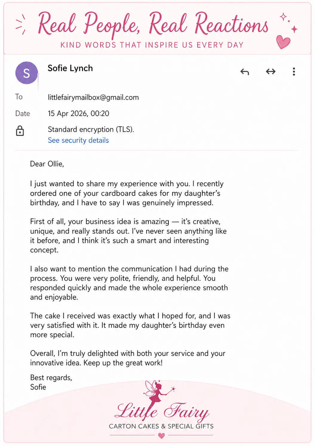 Message from Sofie Lynch