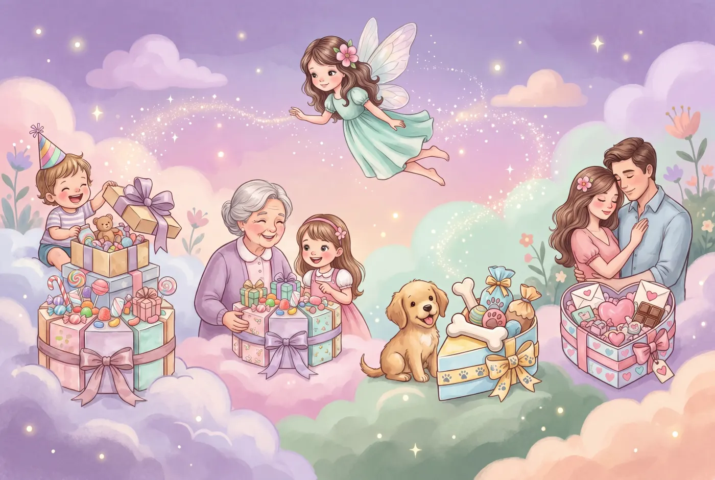 A family celebration — Little Fairy carton cake suits every guest